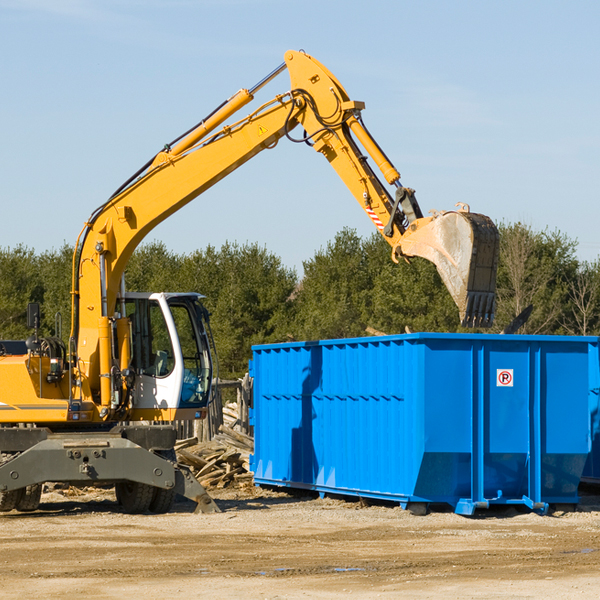 can i request a rental extension for a residential dumpster in Winfred South Dakota